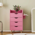 4-Layer Salon Storage Cabinet with 2 Dryer Holders and 4 Drawers