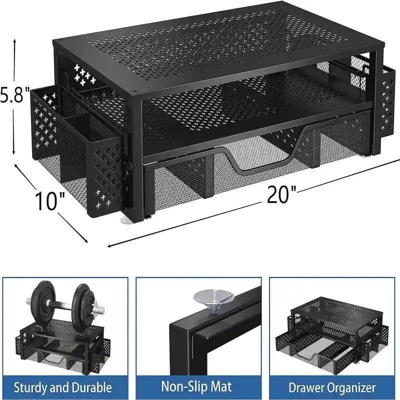 2-stönderiger Metall-Monitorständer