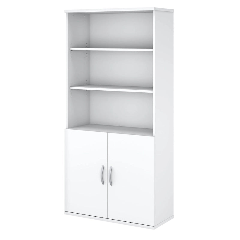 Easy Office Bücherregal mit 5 Einlegeböden und Türen