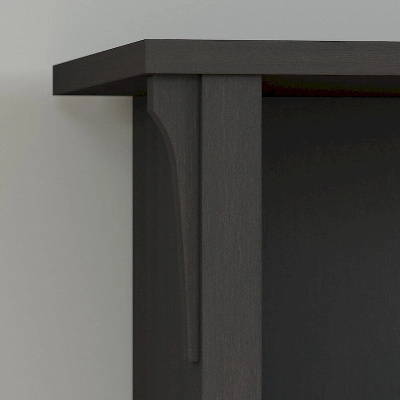 Garderobe mit Sitzbank und Stauraum in Vintage-Schwarz - 31.73L x 15.75B x 68.12H - 31.73L x 15.75B x 68.12H