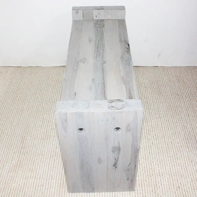 ? Teakholz-Blockbank 36 x 12.5 x 20.5 Zoll hoch, KD-Grauöl - 36 x 12.5 x 20.5