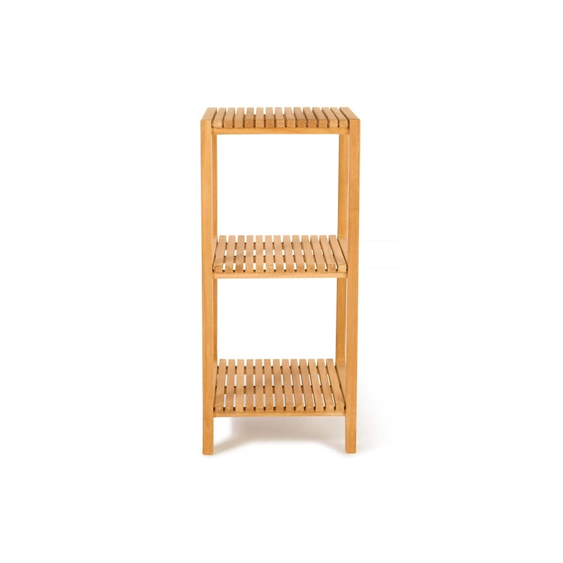 Quadratisches Teakholzregal 36 (90cm), 3 Ebenen