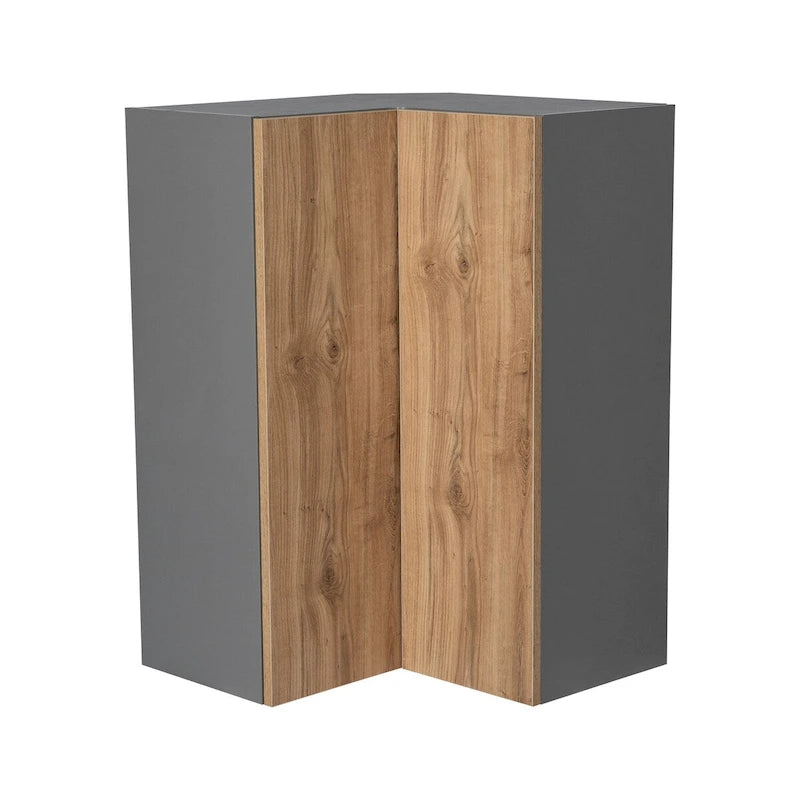Szafka wisząca Easy Reach z podwójnymi drzwiczkami, szara - 24 x 42 x 12