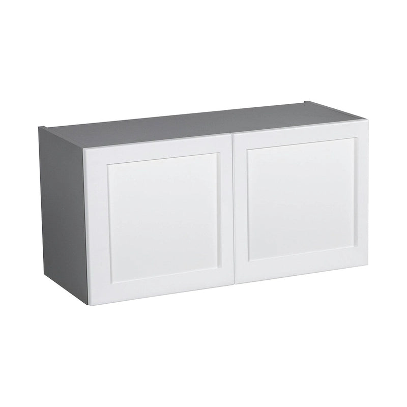 Armoire murale 30 x 18 à deux portes, grise - 30 x 18 x 12