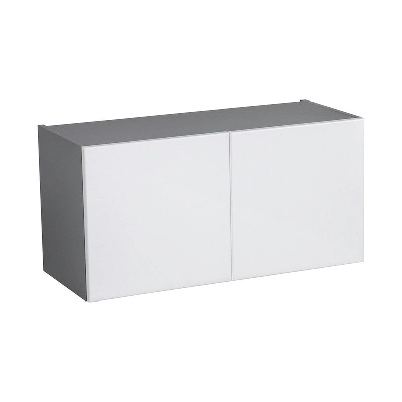 Szafka wisząca 30 x 18 - podwójne drzwi - szara - 30 x 18 x 12