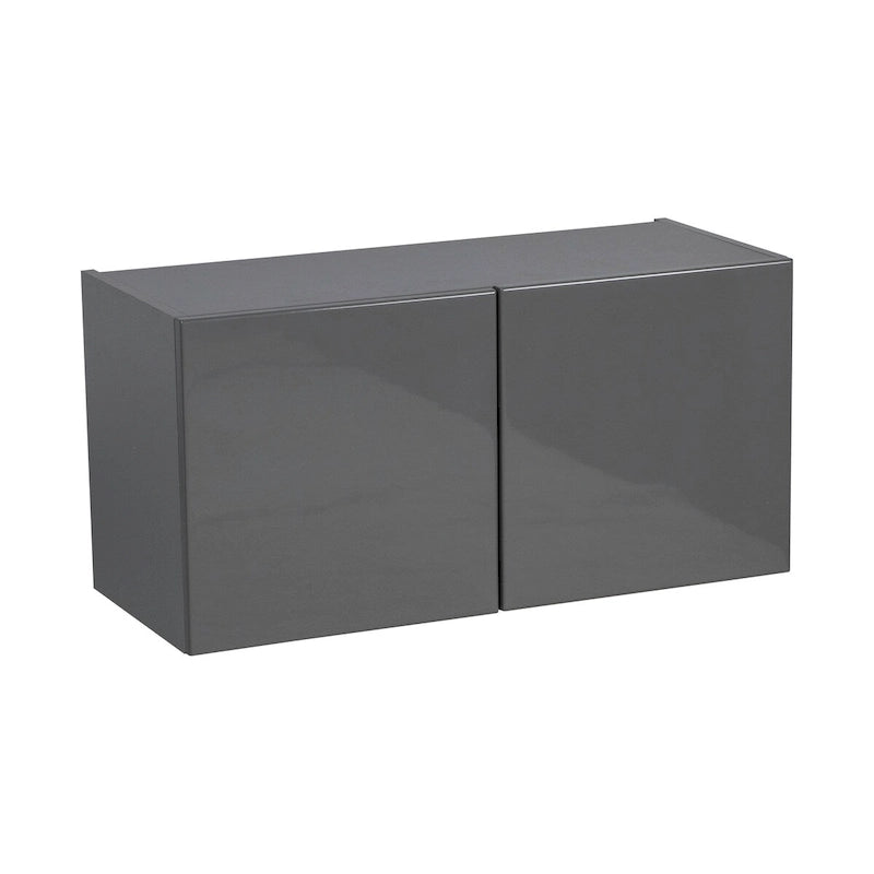 Szafka wisząca 30 x 18 - podwójne drzwi - szara - 30 x 18 x 12