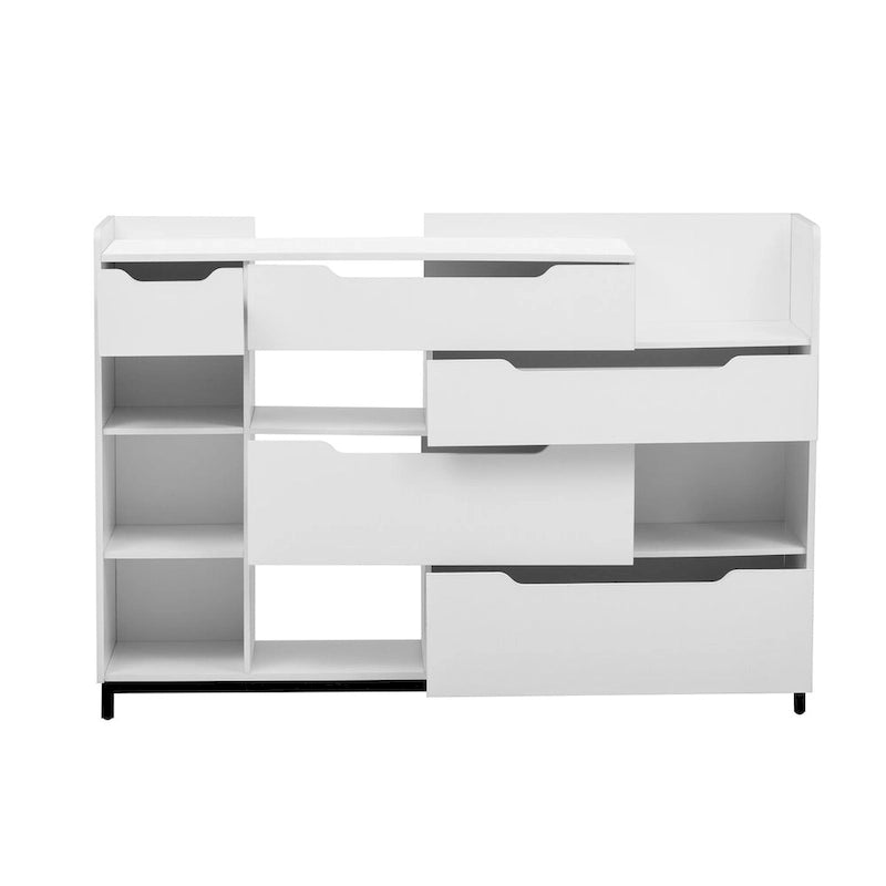 Schuhschrank für den Eingangsbereich mit Schubladen und Regalen, moderner Schuh-Organizer-Schrank, freistehendes Schuhregal
