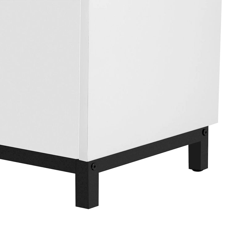 Schuhschrank für den Eingangsbereich mit Schubladen und Regalen, moderner Schuh-Organizer-Schrank, freistehendes Schuhregal