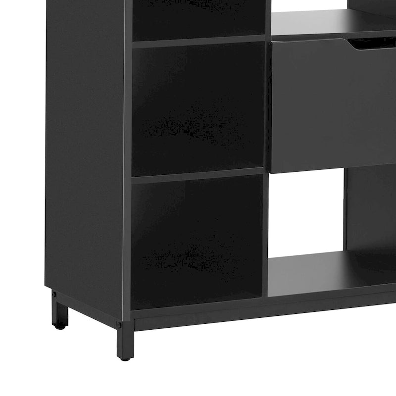 Schuhschrank für den Eingangsbereich mit Schubladen und Regalen, moderner Schuh-Organizer-Schrank, freistehendes Schuhregal