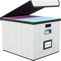 Zusammenklappbare Box zur Aufbewahrung von Akten - 14.9L x 12.7W x 10.8H