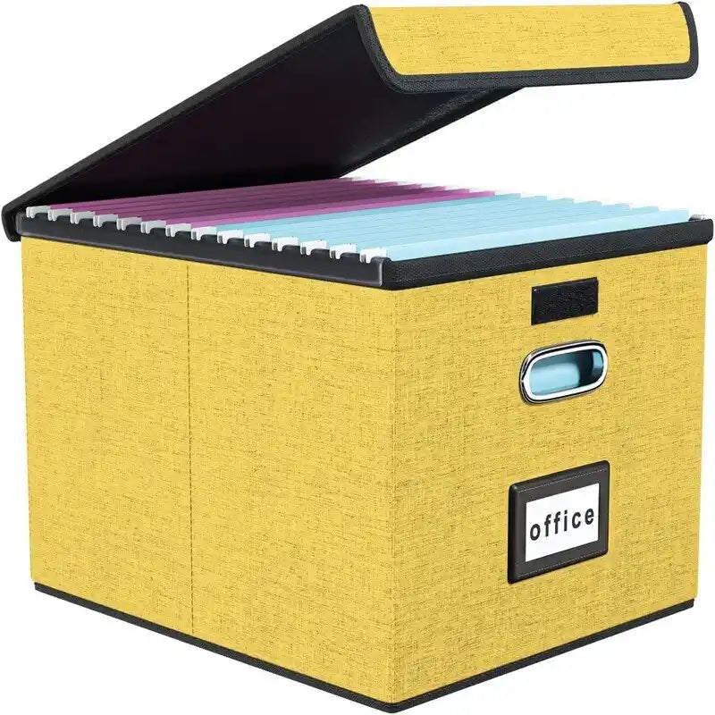 Zusammenklappbare Box zur Aufbewahrung von Akten - 14.9L x 12.7W x 10.8H