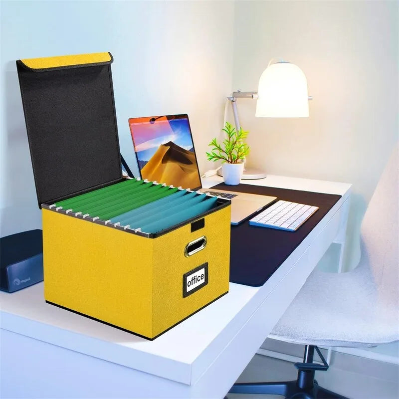 Zusammenklappbare Box zur Aufbewahrung von Akten - 14.9L x 12.7W x 10.8H