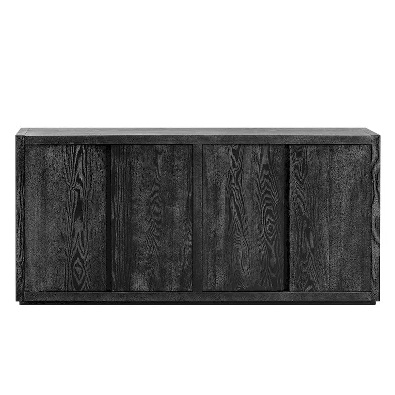 Besondere Merkmale eines viertürigen Sideboardschranks mit Eschenfurnier, geeignet für Flur, Eingangsbereich und Wohnzimmer