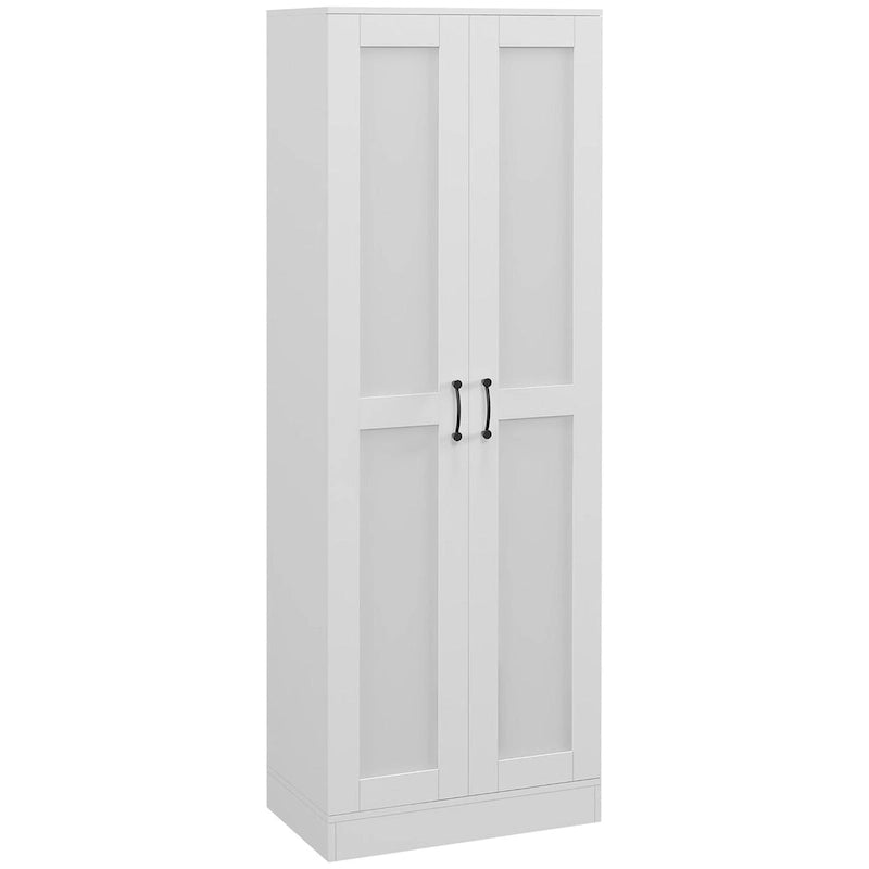 Armoire de rangement haute de 69 avec étagères réglables et portes à fermeture amortie